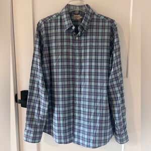 Faherty Plaid Shirt - Blue and Purple